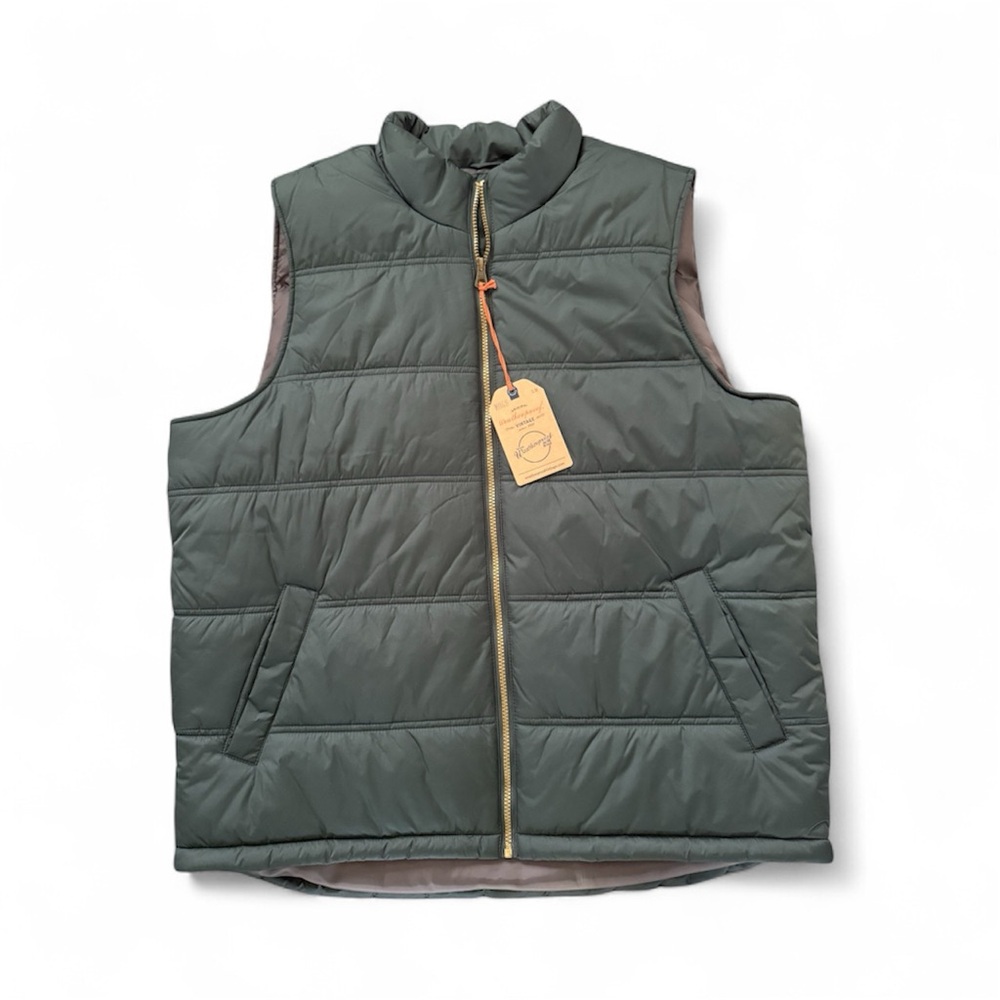Men's Green Quilted Vest